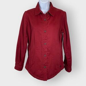 Woolrich Womens Barn Chore Coat | Small | Ruby | Fleece Lined